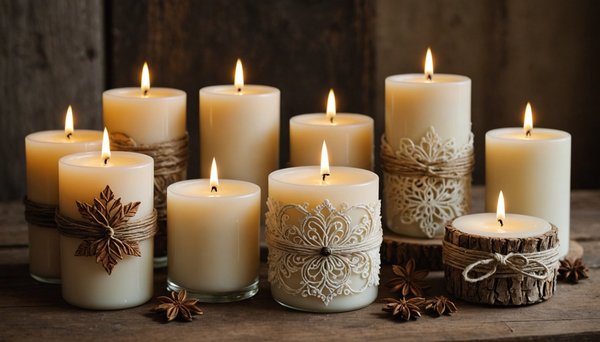 Bougies artisanales : Élégance naturelle et fait main